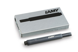 Cartouche d'encre Lamy T10 pour stylos plume - Boite de 5 cartouches noire