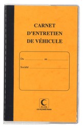 Carnet d'entretien de camion et vhicule de transport terrestre - Jaune