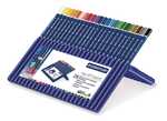 Etui de 24 crayons de couleur aquarellables Staedtler - Modle Ergo Soft - Ouvert