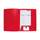 Chemise de prsentation Krea Cover rouge - Ouverte