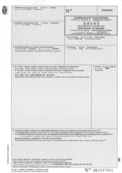 Certificat d'Origine - Cerfa 11012*01 - Original laser x 100