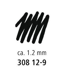 Feutre Pigment Liner Staedtler - Pointe calibre 1,2 mm - Largeur de trait