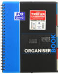 Cahier Oxford - ORGANISERBOOK A4+ Bleu - Grands carreaux Seys - 160 pages - Compatible SCRIBZEE