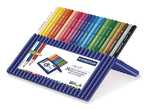 Etui de 24 crayons de couleur Staedtler - Modle Ergo Soft - Ouvert