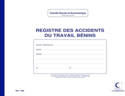 Registre des Accidents du Travail Bnins - Elve 1468