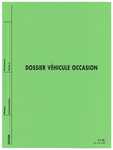 Chemise dossier pour Vhicule d&#039;Occasion - Vert - Couverture