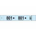 Carnet de 50 tickets vestiaire numérotés - Coloris bleu - Exacompta 96602E