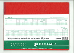 Registre association - Jounal des recettes et dpenses