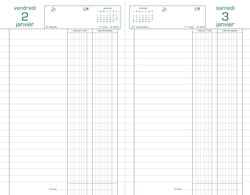 Agenda Exacompta - Modle Recettes Dpenses - 38173E - Trac