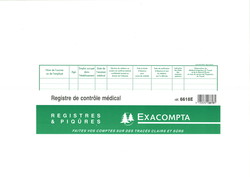 Registre mdical - Exacompta 6618E