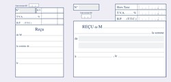 Reu avec talon et dtail TVA - Carnet de 50 exemplaires - Elve 131