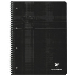 Cahier Clairefontaine A4+ avec feuilles blanches détachables - 82510C - Noir