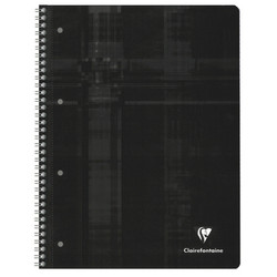 Cahier Clairefontaine A4+ avec feuilles blanches dtachables - 82510C - Noir