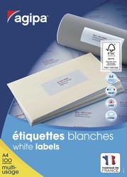 Etiquettes adhsives multi-usages Apli-Agipa - Planche format A4