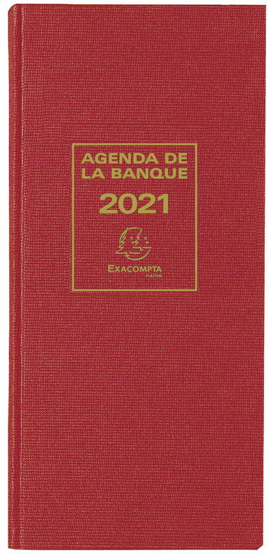 Exacompta, Agenda, Banquier large, 1 volume, 2024, noir, 38681E