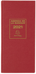 Agenda de la Banque - Long 1 Volume couleur rouge - Exacompta 38583E