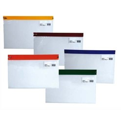 Pack de 5 Pochettes cristal fermeture zip pour protection de carnet de bord vhicule