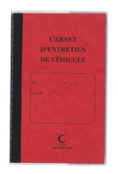 Carnet d'entretien de camion et vhicule de transport terrestre - Rouge