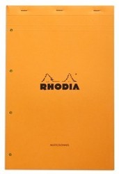 Bloc Rhodia - Modle Audit jaune - En-tte + 6 colonnes - Rhodia 119700C
