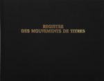 Registre mouvements de titres toil noir - Exacompta 91E