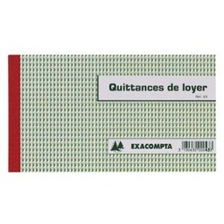 Carnet de quittances de loyer Exacompta