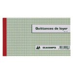 Carnet de quittances de loyer Exacompta
