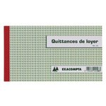 Carnet de quittances de loyer Exacompta