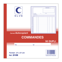 Carnet de commande Dupli