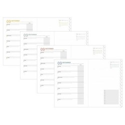 Plan Note Multilingue Pastel Bleu