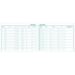 Registre des dcs 100 pages 