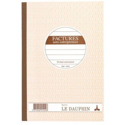 Auto-entrepreneur - Carnet de 50 factures autocopiantes - 1242D