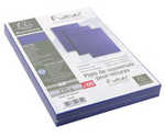 Pack de 100 plats de couvertures pour reliure - Couleur bleu toil - Exacompta 2752C