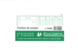 Carnet Position de Compte 950E