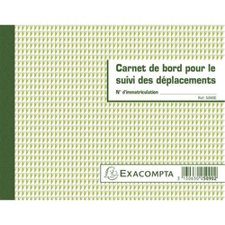 Carnet de bord pour vhicules - Suivi des dplacements - Exacompta 5090E