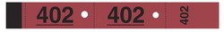 Carnet de 50 tickets vestiaire numrots - Coloris rouge - Elve 266