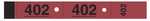 Carnet de 50 tickets vestiaire numérotés - Coloris rouge - Elve 266
