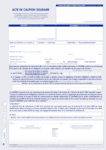 Acte de caution solidaire pour contrat de location - Tissot ILA-143 - Paquet de 25 exemplaires