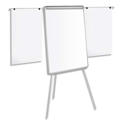 Paperboard - Chevalet de conférence avec fond blanc magnétique et bras latéraux