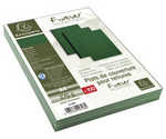Pack de 100 plats de couvertures pour reliure - Couleur verte - Exacompta 2798C
