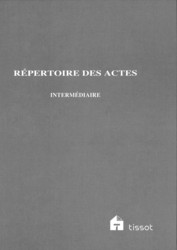 Registre rpertoire des actes immobilier - Tissot ITR-206