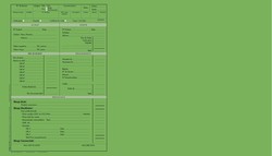 Chemise dossier pour Vhicule d'Occasion - Vert - Intrieur Ouvert