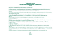 Registre de Scurit pour E.R.P. - Page rglementation