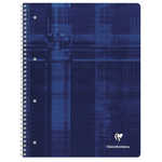 Cahier quadrillé Clairefontaine A4+ - Feuilles bord couleur - 8249C - Bleu