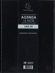 Agendas Exacompta - Modle SAD 20 - 20777E Noir