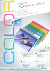 Pack de 12 Pochettes de couleur pour carnet de suivi vhicule grand format