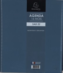 Agendas Exacompta - Modèle SAD 22 - 22777E bleu