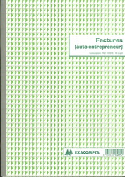 Carnet de factures pour auto-entrepreneur - Exacompta 13291E