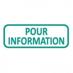 Tampon formule commerciale Xprint - POUR INFORMATION