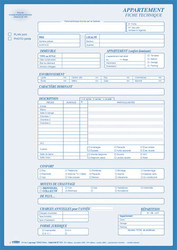 Fiche de description et renseignements pour appartements - Paquet de 25 - Tissot IF-312