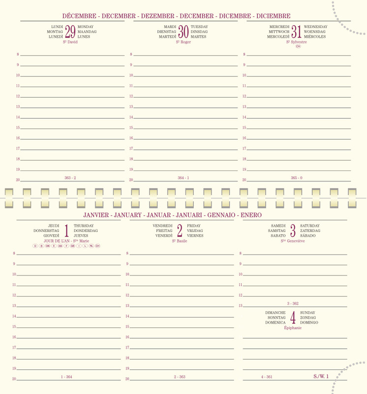 Agenda 2024 EXACOMPTA Eurotime 16W Cassandra - 160x90mm - 1 semaine sur 2  pages - spirale (COLORIS ALEATOIRES)